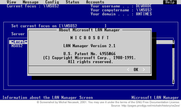 Picture of the LAN manager