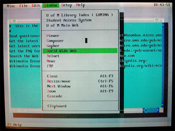 Picture of MINUET Version 1.0 Beta 18A